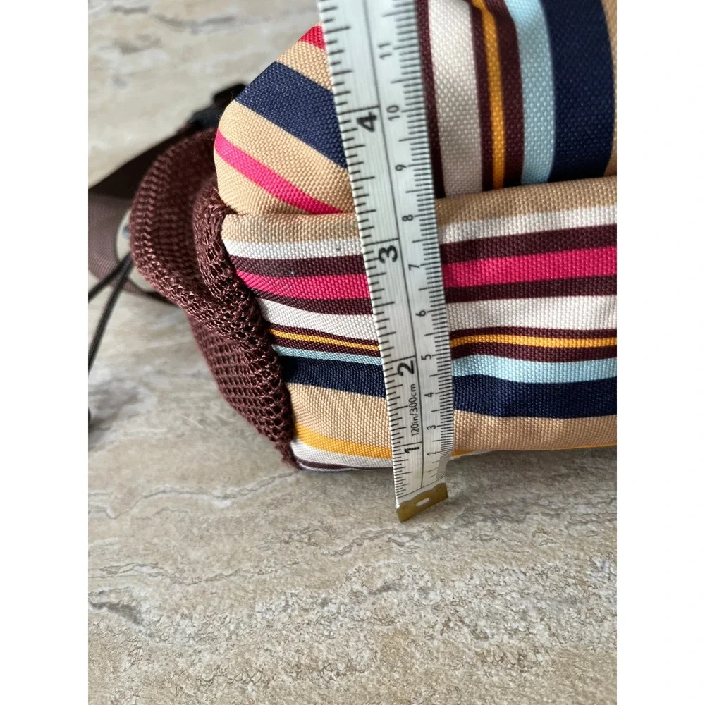 Skip Hop Duo Baby Diaper Bag Unisex Multi Color Striped Canvas Messenger Travel